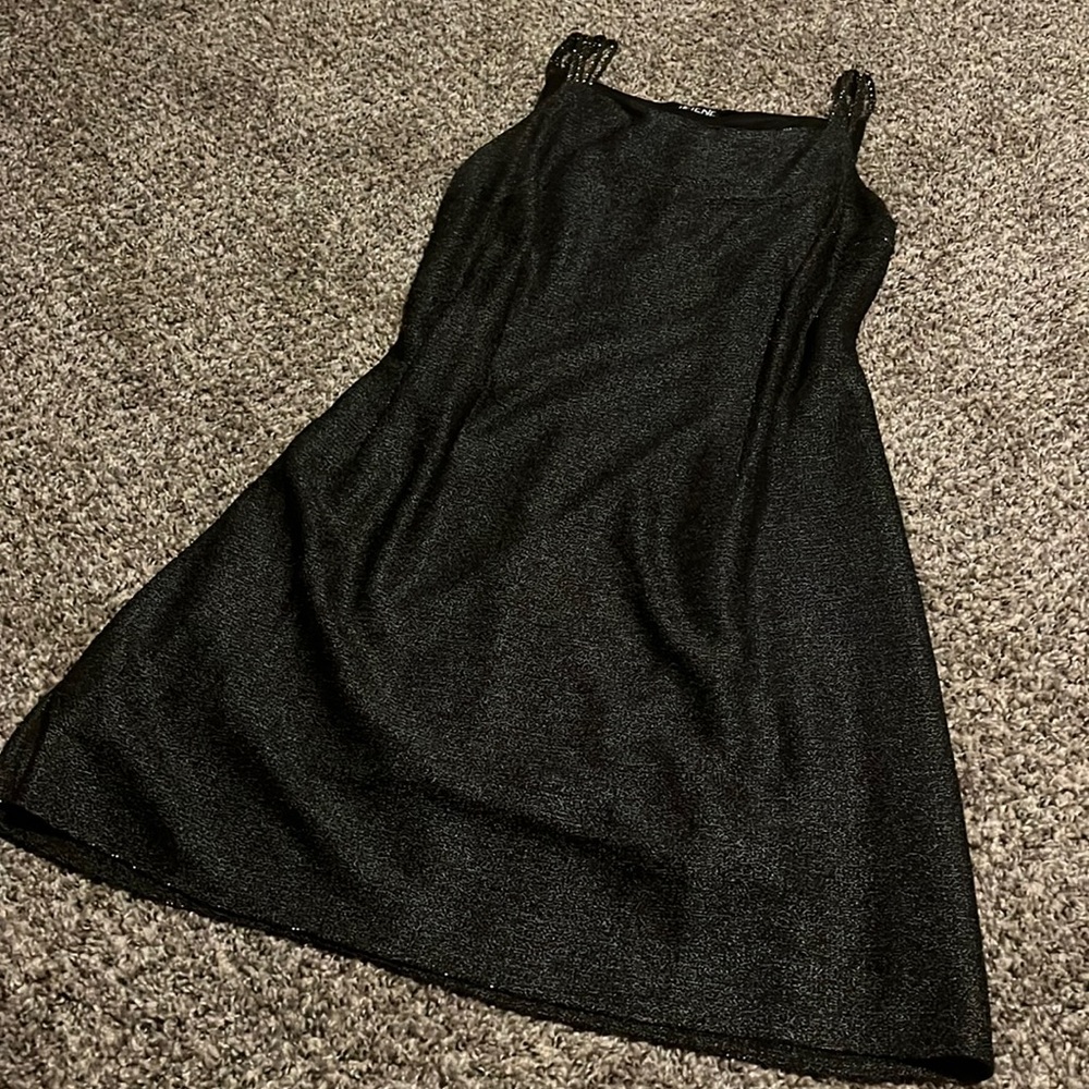 ‘90s Made in the USA Helene Blake metallic mini dress